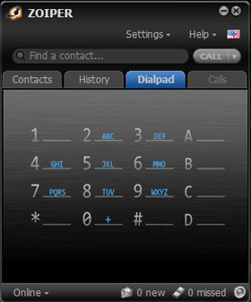 Digital Voice VOIP software phone by Zoiper